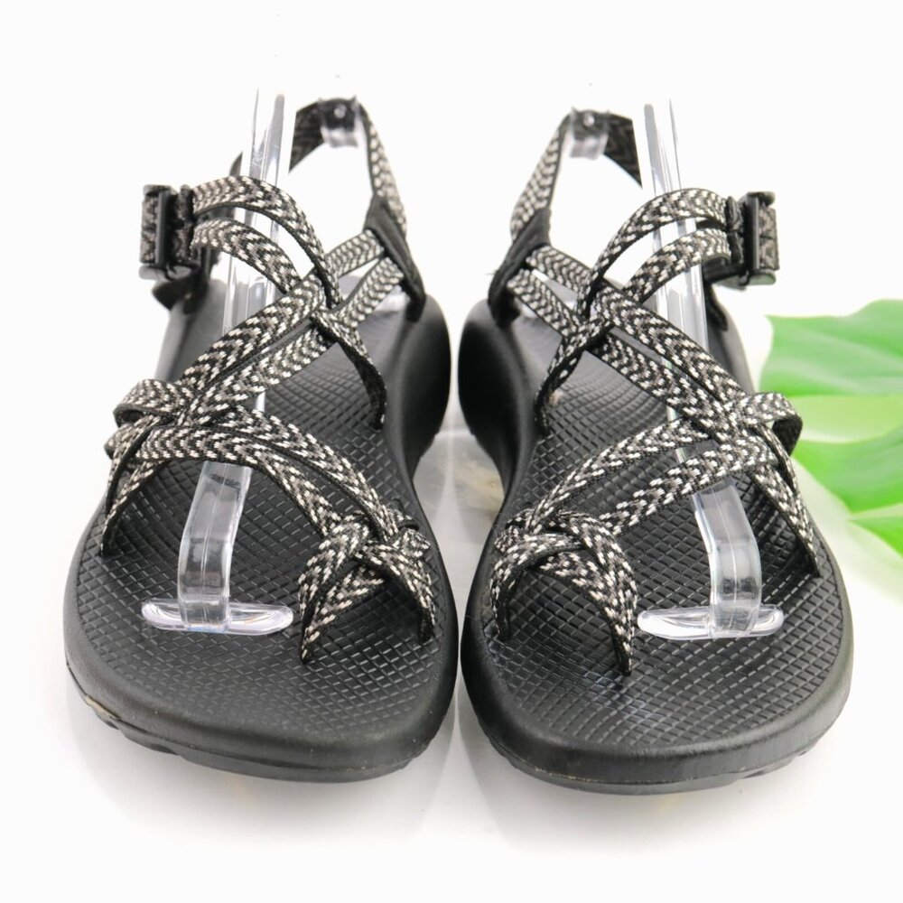 Chaco Womes ZX/2 Sandal Size 9 Black Strappy Toe Loop Adjustable Hike Trail Shoe
